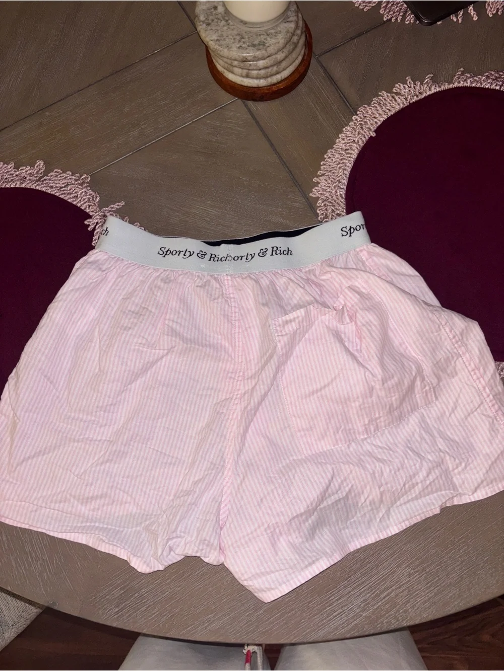 Sporty & Rich Pink Shorts